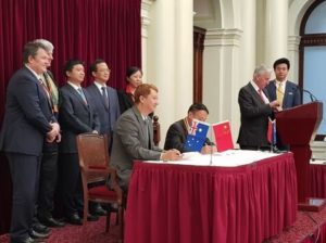 Jilin City China signing ceremony- Parliament House